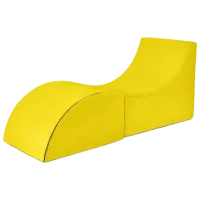 Fotoliu moale pliabil Edka RELAX M13 Yellow / Stofă photo 2