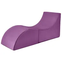 Fotoliu moale pliabil Edka RELAX M16 Lavender / Stofă photo 2