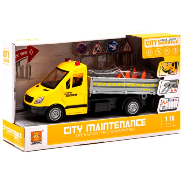 Грузовик Wenyi City Maintenance WY593A  / / Серый Желтый photo 4