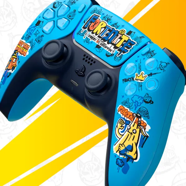 Геймпад Sony DualSense Fortnite Edition Беспроводные / 15 buttons / Яркий синий photo 5