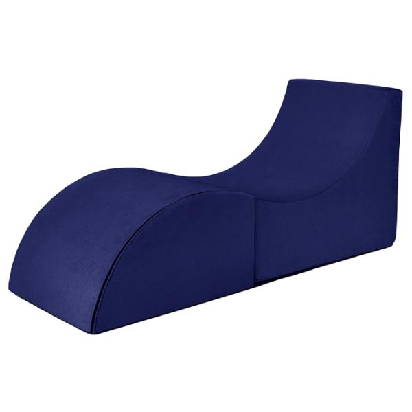 Fotoliu moale pliabil Edka RELAX M34 Dark Blue / Stofă  photo 2