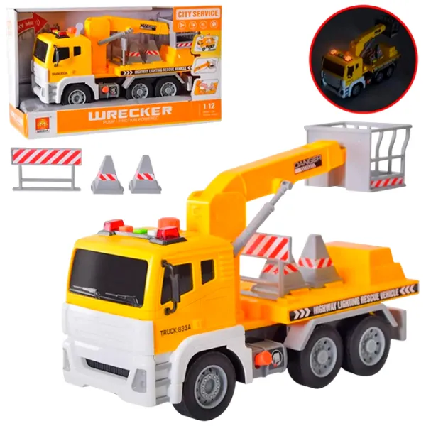 Грузовик Wenyi Wrecker WY833A  / / Серый Желтый photo 7