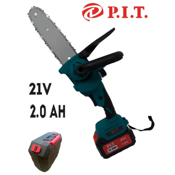 Fierăstrău cu lanţ P.I.T 47414 cu acumulator/ Blue photo 2