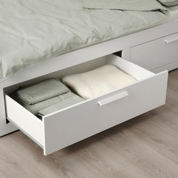 Pat Ikea Brimnes Afjal Ferma 80 x 200 cm / PAL / White photo 8 Pat Ikea Brimnes Afjal Ferma 80 x 200 cm / PAL / White photo 8