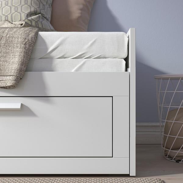 Pat Ikea Brimnes Afjal Ferma 80 x 200 cm / PAL / White photo 9 Pat Ikea Brimnes Afjal Ferma 80 x 200 cm / PAL / White photo 9
