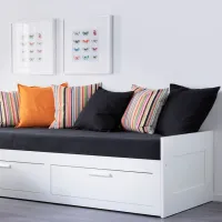 Кровать Ikea Brimnes Afjal Ferma 80 x 200 cm / ЛДСП / Белый photo 10