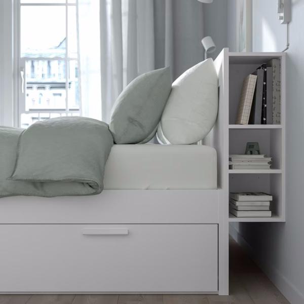 Кровать Ikea Brimnes 140 x 200 см / ЛДСП / Белый photo 3 Кровать Ikea Brimnes 140 x 200 см / ЛДСП / Белый photo 3