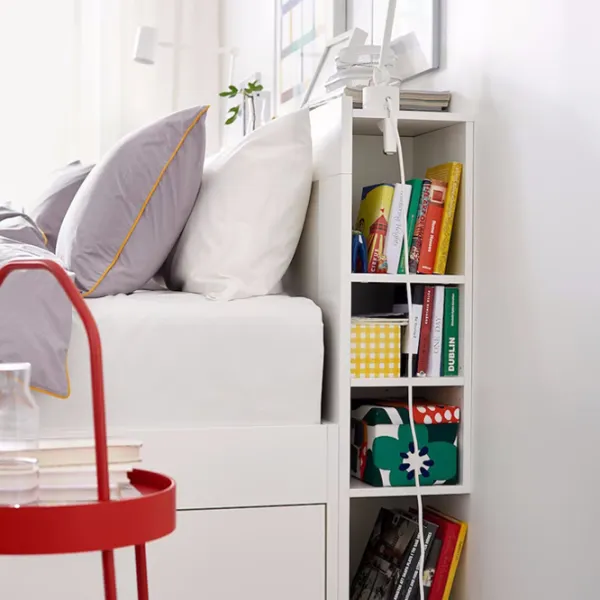 Кровать Ikea Brimnes 140 x 200 см / ЛДСП / Белый photo 6 Кровать Ikea Brimnes 140 x 200 см / ЛДСП / Белый photo 6