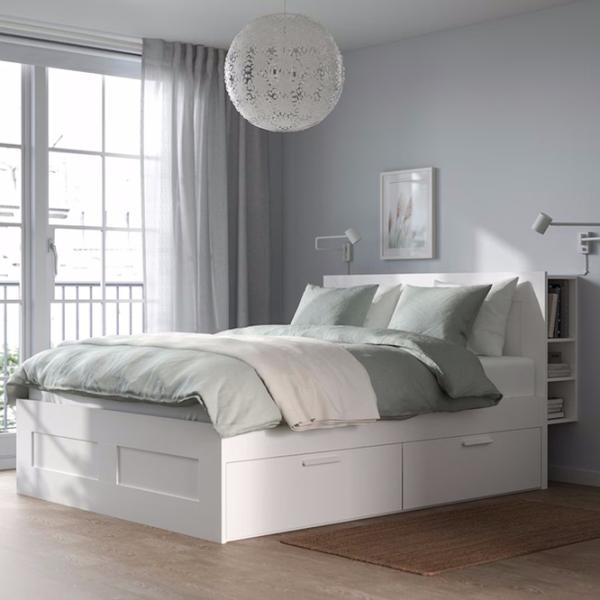 Кровать Ikea Brimnes 140 x 200 см / ЛДСП / Белый photo 7 Кровать Ikea Brimnes 140 x 200 см / ЛДСП / Белый photo 7