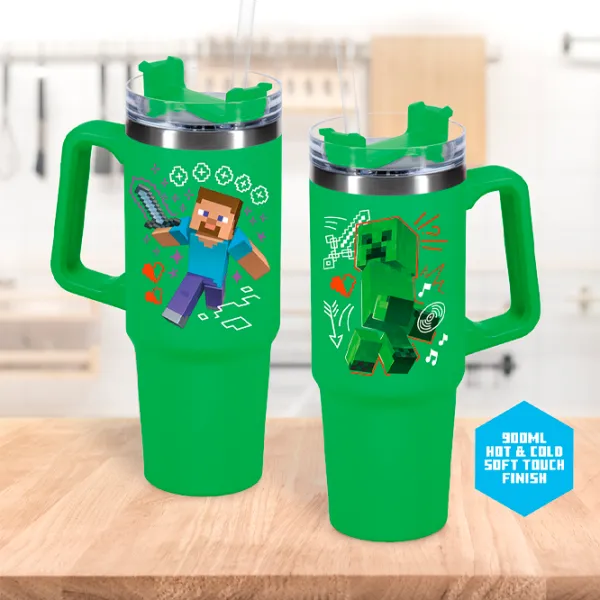 Термокружка Paladone Minecraft Insulated Cup and Straw 900 мл photo 2