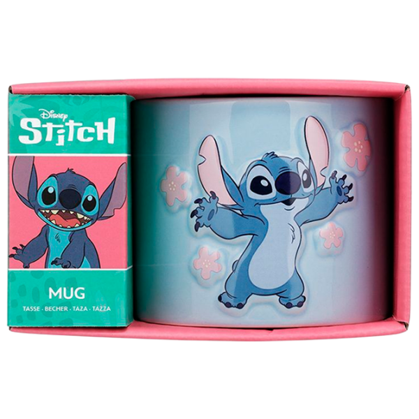 Кружка Paladone Disney Stitch Embossed Mug 400 мл photo 1