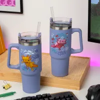 Cană termo Paladone Minecraft Insulated Cup and Straw 900 ml photo 2