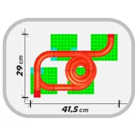 Pistă pentru bile Androni Giocattoni Roller Coaster 8635-0000 / / Red Multicolor photo 2