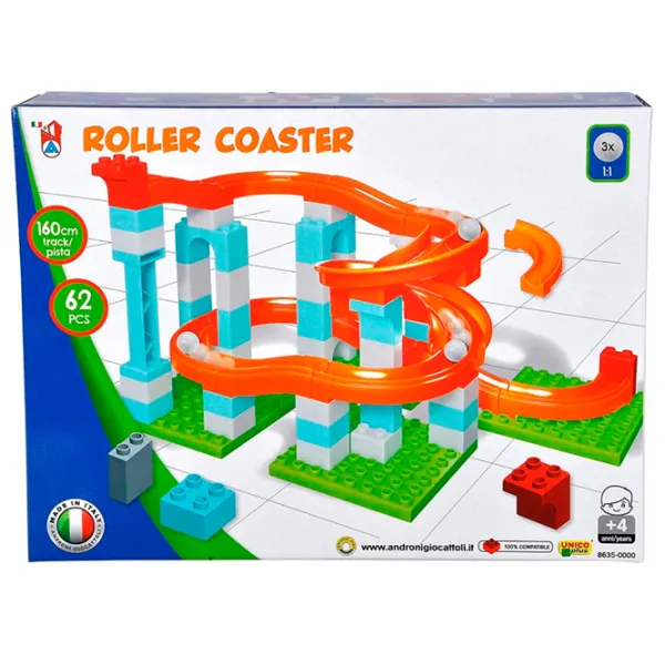 Pistă pentru bile Androni Giocattoni Roller Coaster 8635-0000  / / Red Multicolor photo 6