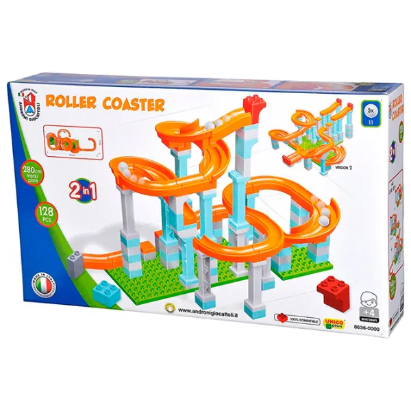 Pistă pentru bile Androni Giocattoni Roller Coaster 8636-0000  / / Red Multicolor photo 2