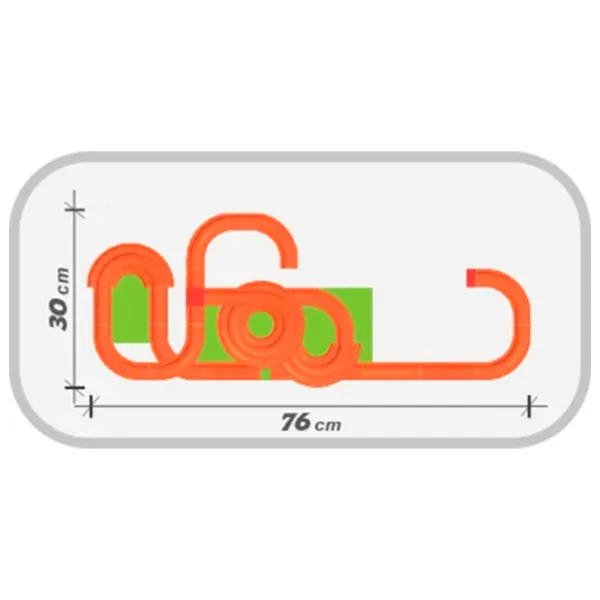 Pistă pentru bile Androni Giocattoni Roller Coaster 8636-0000  / / Red Multicolor photo 8