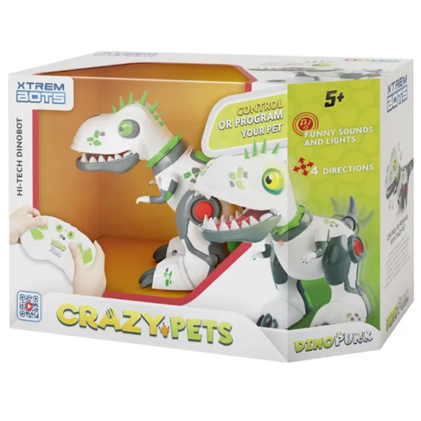 Робот Xtrem Bots Crazy Pets Dino Punk  Серый photo 5