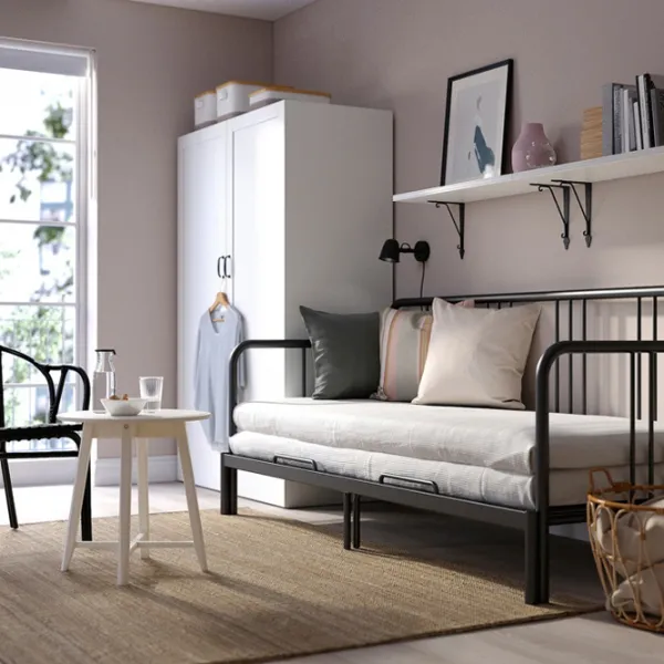 Кровать Ikea Fyresdal 80 x 200 cm / Металл / Черный photo 6 Кровать Ikea Fyresdal 80 x 200 cm / Металл / Черный photo 6
