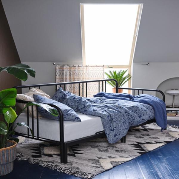 Кровать Ikea Fyresdal 80 x 200 cm / Металл / Черный photo 7 Кровать Ikea Fyresdal 80 x 200 cm / Металл / Черный photo 7