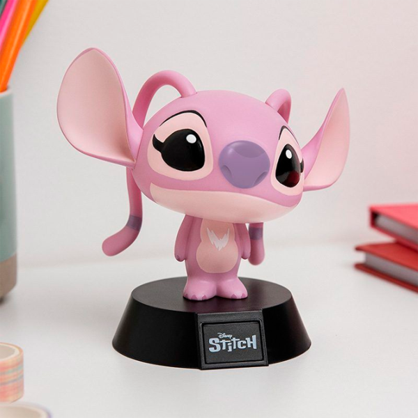 Lampă de masă fan Paladone Angel Icon Light PP14447LS Disney / Black Pink photo 3