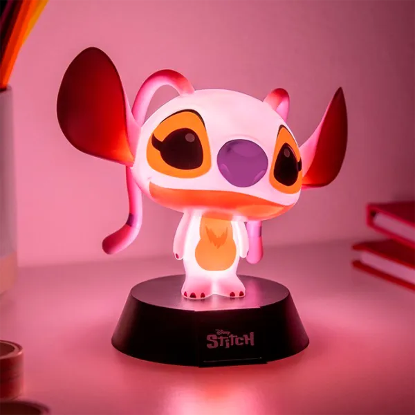 Lampă de masă fan Paladone Angel Icon Light PP14447LS Disney / Black Pink photo 4