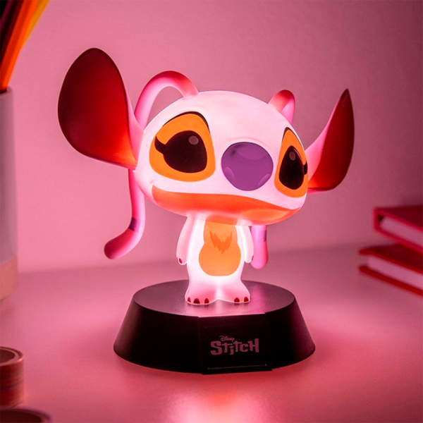 Lampă de masă fan Paladone Angel Icon Light PP14447LS Disney / Black Pink photo 4
