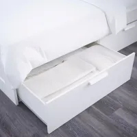 Кровать Ikea Brimnes 160 x 200 см / ЛДСП / Белый photo 4
