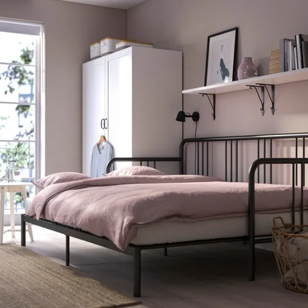 Кровать Ikea Fyresdal 2 80 x 200 cm / Металл / Черный photo 9 Кровать Ikea Fyresdal 2 80 x 200 cm / Металл / Черный photo 9