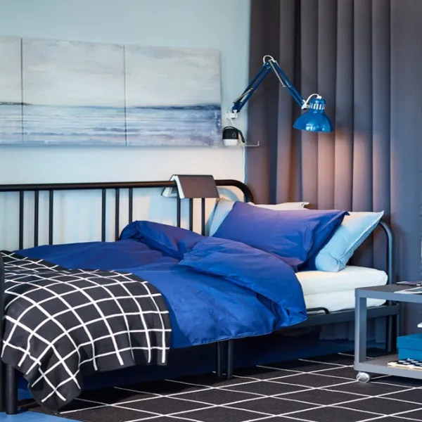 Кровать Ikea Fyresdal 2 80 x 200 cm / Металл / Черный photo 12 Кровать Ikea Fyresdal 2 80 x 200 cm / Металл / Черный photo 12