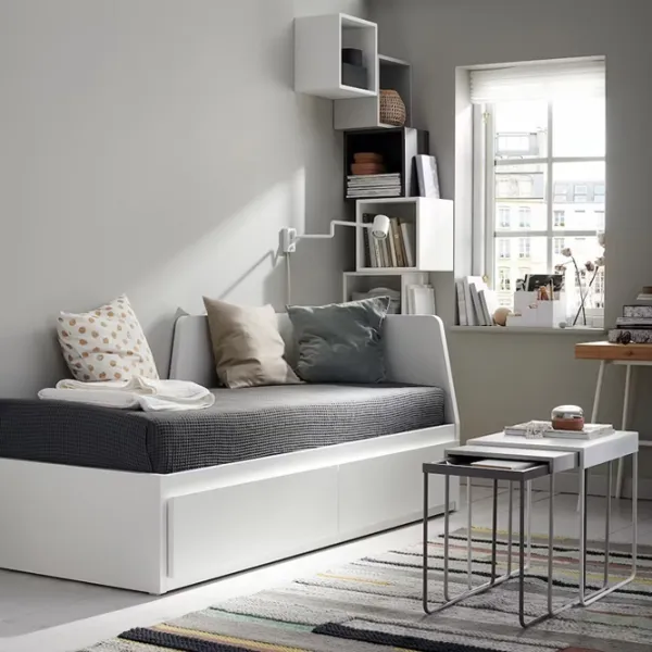 Pat Ikea Flekke 2 80 x 200 cm / Masiv / White photo 6