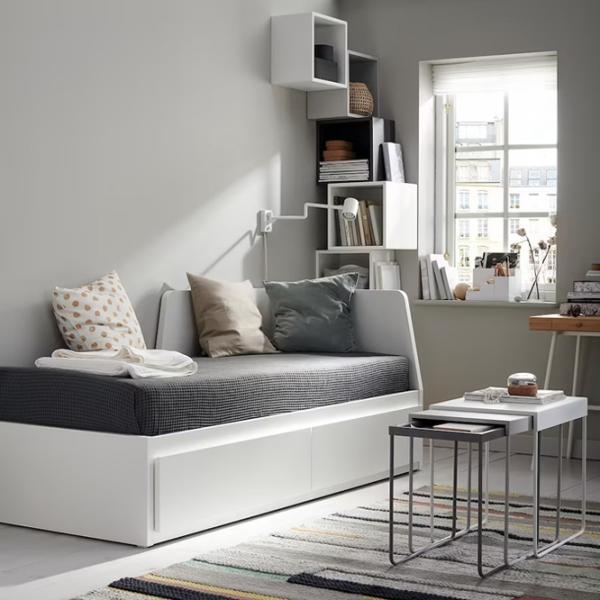 Pat Ikea Flekke 2 80 x 200 cm / Masiv / White photo 6