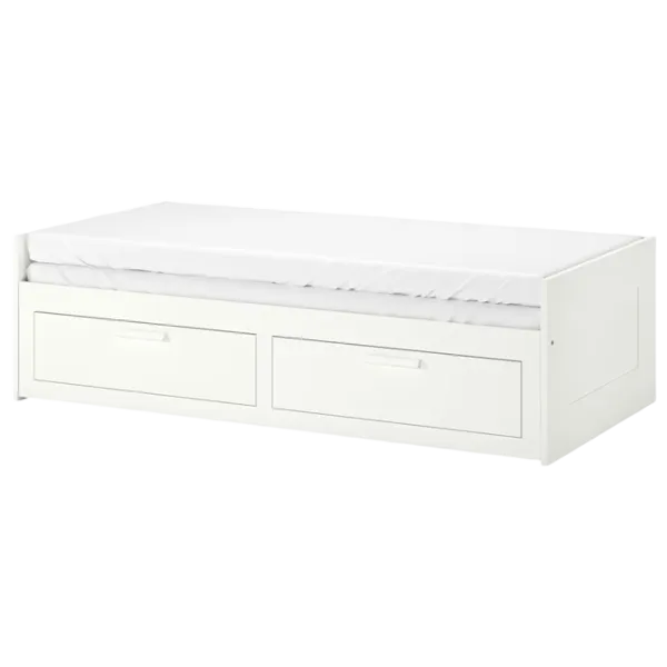 Кровать Ikea Brimnes 2 Agotnes 80 x 200 cm / ЛДСП / Белый photo 1 Кровать Ikea Brimnes 2 Agotnes 80 x 200 cm / ЛДСП / Белый photo 1