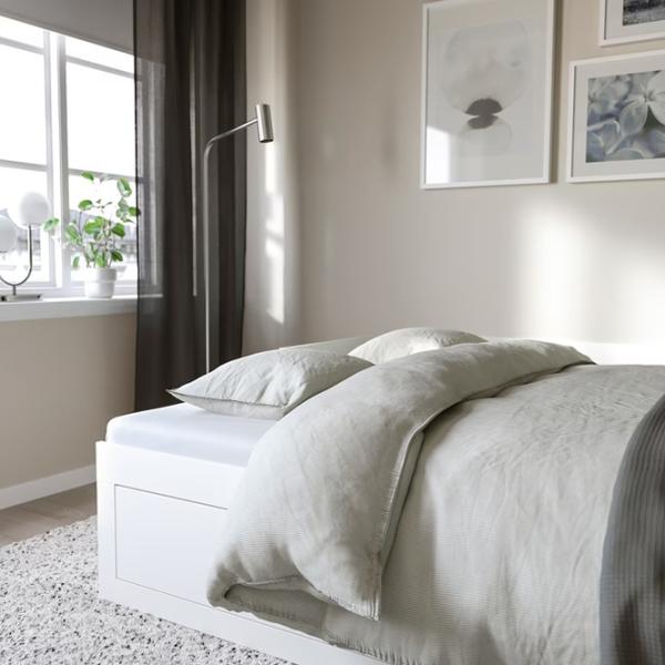 Кровать Ikea Brimnes 2 Agotnes 80 x 200 cm / ЛДСП / Белый photo 3 Кровать Ikea Brimnes 2 Agotnes 80 x 200 cm / ЛДСП / Белый photo 3