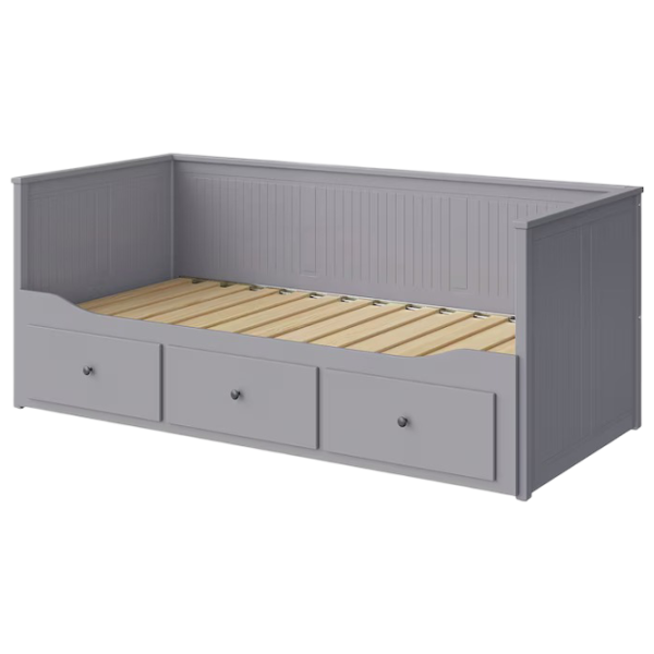 Кровать Ikea Hemnes 3 80 x 200 cm / ЛДСП / Серый photo 1 Кровать Ikea Hemnes 3 80 x 200 cm / ЛДСП / Серый photo 1
