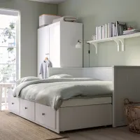 Кровать Ikea Hemnes 3 Agotnes 80 x 200 cm / ЛДСП / Белый photo 9