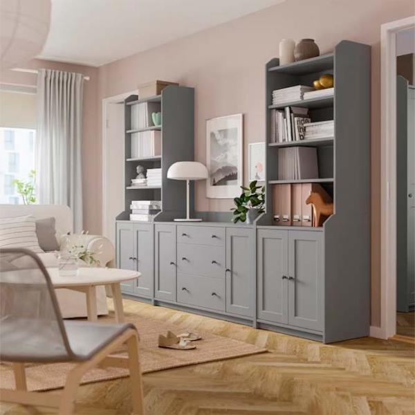 Гостиная Ikea Hauga Модульная / Серый photo 2 Гостиная Ikea Hauga Модульная / Серый photo 2