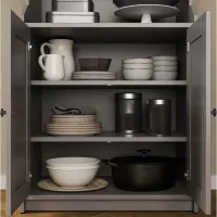 Living Ikea Hauga Modulară / Gray photo 4