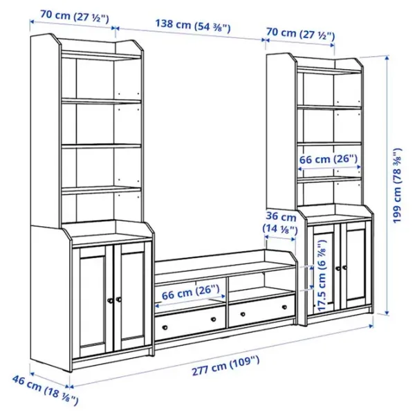 Гостиная Ikea Hauga Модульная / Серый photo 6 Гостиная Ikea Hauga Модульная / Серый photo 6