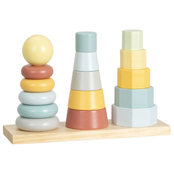 Joc educativ Tooky Toy Wooden Turret 1.5+/ Joc de logică photo 1