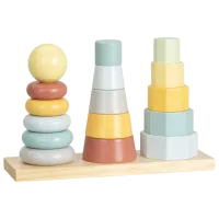 Joc educativ Tooky Toy Wooden Turret 1.5+/ Joc de logică