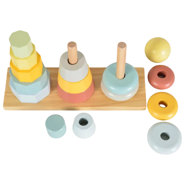 Joc educativ Tooky Toy Wooden Turret 1.5+/ Joc de logică photo 2