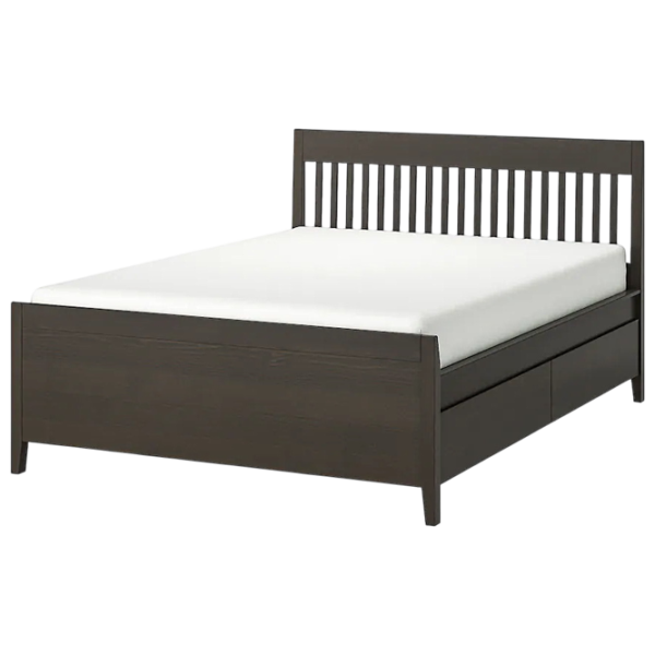 Кровать Ikea Idanas 160 x 200 см / Шпон / Коричневый photo 1