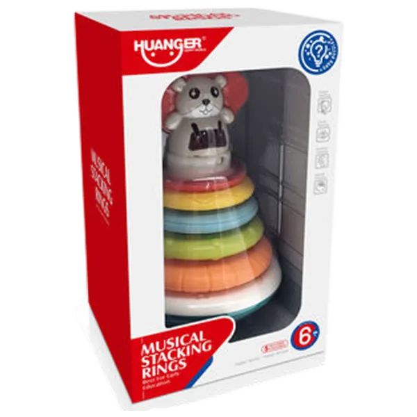 Joc educativ Huanger Musical Stacking Rings 6+/ Dezvoltare photo 2