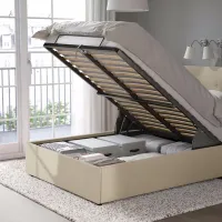 Кровать Ikea Idanas/Naggen 160 x 200 см / Шпон / Бежевый photo 5