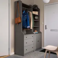 Dulap pentru antreu Ikea Hauga MDF / Gray photo 2