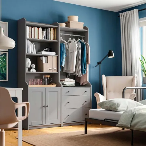 Dulap pentru antreu Ikea Hauga MDF / Gray photo 4 Dulap pentru antreu Ikea Hauga MDF / Gray photo 4