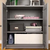 Dulap pentru antreu Ikea Hauga MDF / Gray photo 5