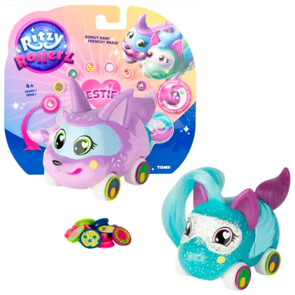 Set de mașini Tomy Ritzy Rollerz Frenchy și Dani RR46812  / / White Multicolor photo 6