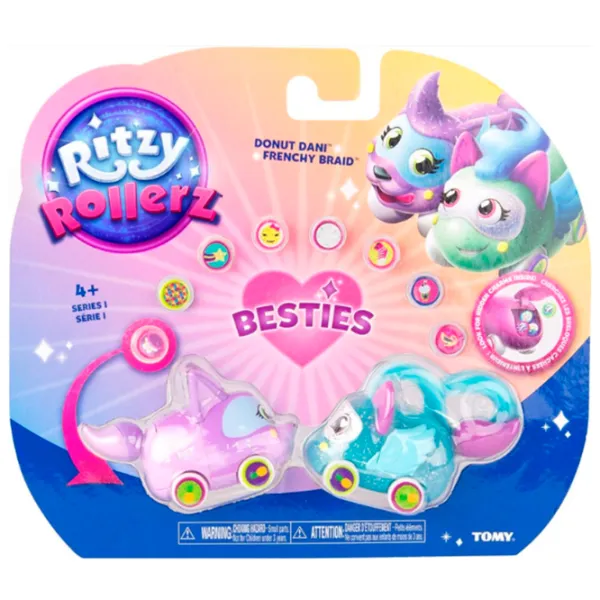 Set de mașini Tomy Ritzy Rollerz Frenchy și Dani RR46812  / / White Multicolor photo 7