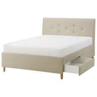 Кровать Ikea Idanas/Naggen 160 x 200 см / Шпон / Бежевый